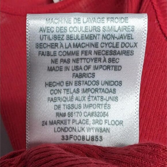 Free People Scoop Neck Tank Top Red Size XS - Picture 6 of 6